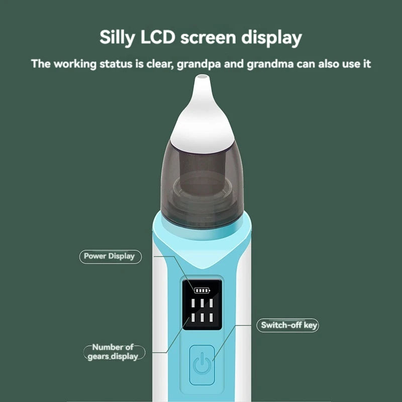 Aspirador Nasal Eléctrico Recargable para Bebés.