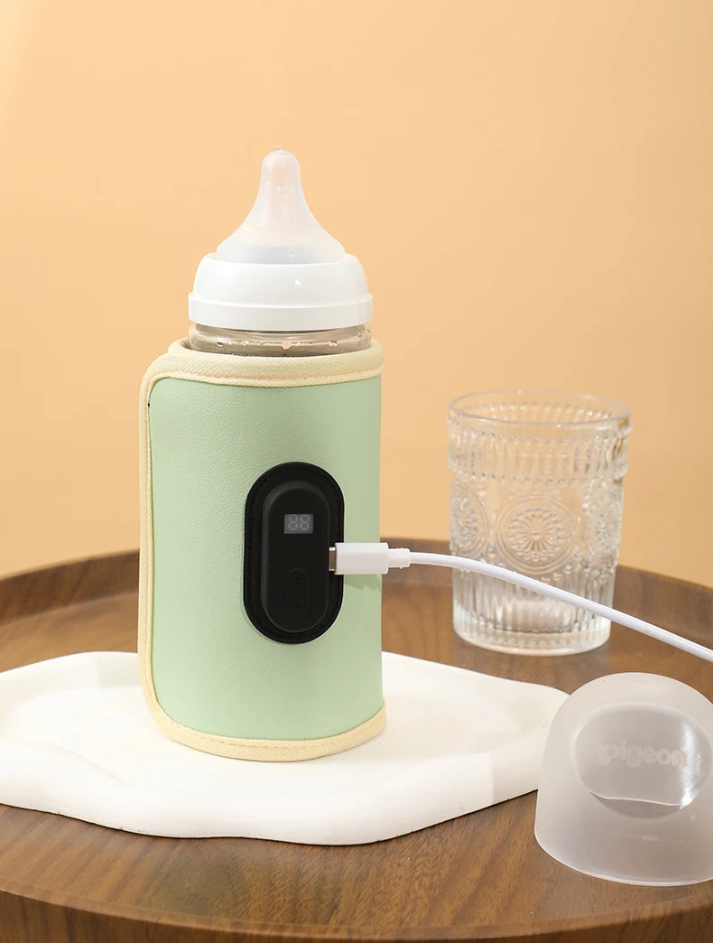 Calentador Portátil USB para Biberones | Mantiene la Leche Caliente en Casa, Auto y Viajes