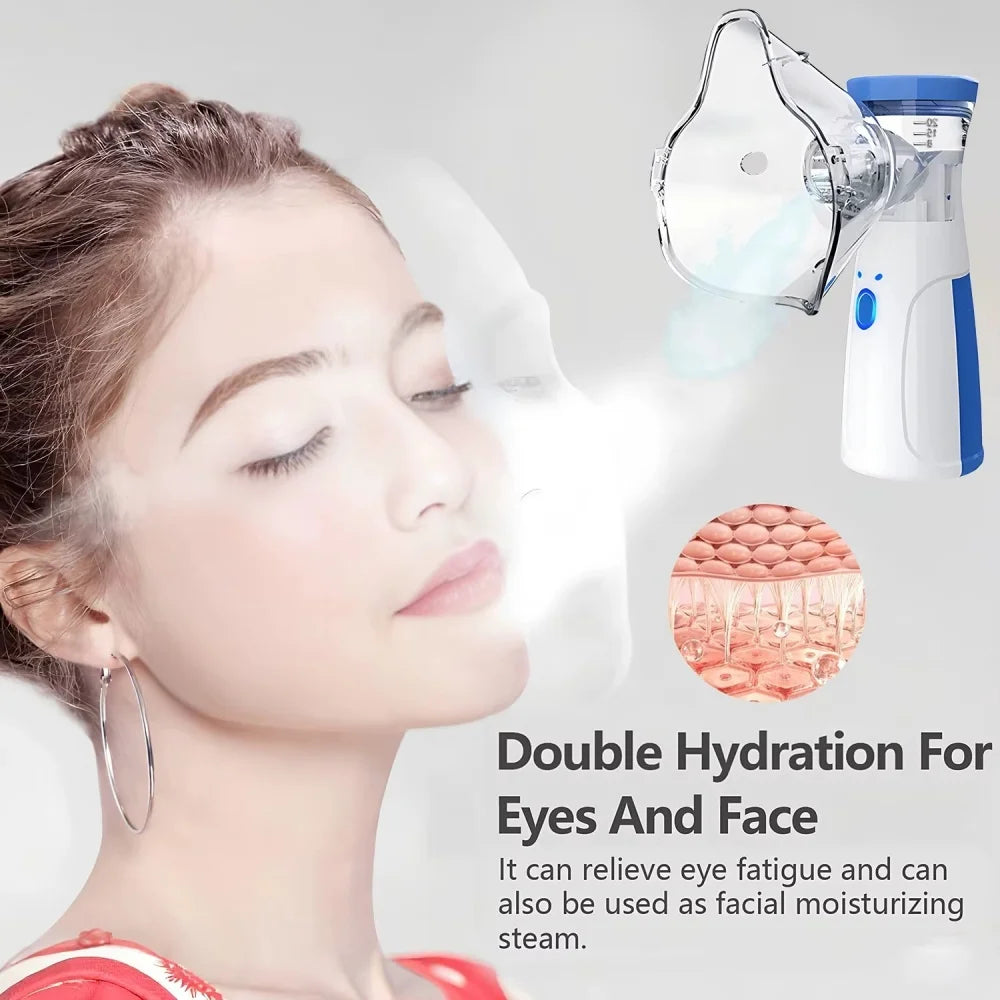 Nebulizador Portátil Recalgable Silencioso Para Niños y Adultos